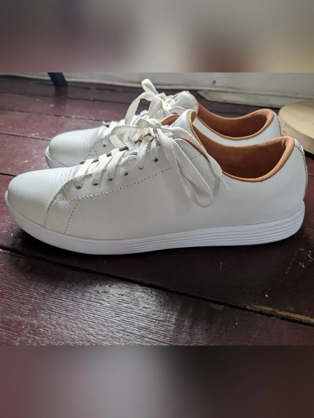 Cole Haan Women's Grand Crosscourt Sneaker Style Shoes W08780 White Leather Sz 9